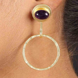 Semi-Precious Stone Ethnic Earrings for Women and Girl - Vintage Gulley