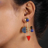 Semi-Precious Stone Ethnic Earrings for Women and Girl - Vintage Gulley