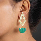Semi-Precious Stone Ethnic Earrings for Women and Girl - Vintage Gulley