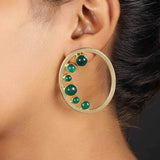 Semi-Precious Stone Ethnic Earrings for Women and Girl - Vintage Gulley