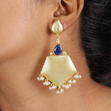 Semi-Precious Stone Ethnic Earrings for Women and Girl - Vintage Gulley