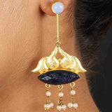 Semi-Precious Stone Ethnic Earrings for Women and Girl - Vintage Gulley