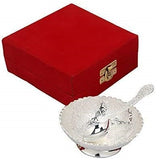 SILVER PLATED BOWL SET WITH RED VELVET BOX - Vintage Gulley