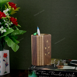 Wooden Carved Pencil & Pen Holder