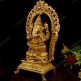 Brass Arch Lord Ganesh Idol