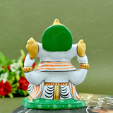 Metal Charbhuja Ganesha Idol Painted - Black