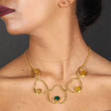 SEMI Precious Gemstone Necklace for Women and Girls - Vintage Gulley