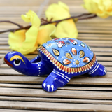 Metal Meenakari Tortoise Agarbatti Stand Tortoise for Pooja Set of 2 - Vintage Gulley