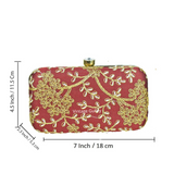 Women's Clutch - Maroon - Vintage Gulley