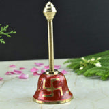 Brass Krishna Idol | Brass Puja Bell | Brass Kuber Diya - Set of 3 - Vintage Gulley