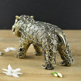 Brass Dhokra Bear Figurine - Vintage Gulley