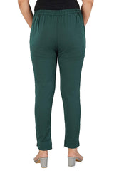 Women's Regular Fit Trousers Pant - Green - Vintage Gulley