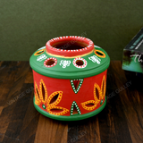 Terracotta Hand Painted Tea Light Holder