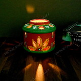 Terracotta Hand Painted Tea Light Holder