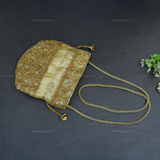 Rajasthani Potli Bag - Beige