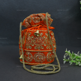 Rajasthani Potli Bag - Orange