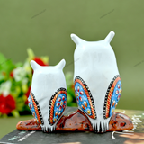 Metal Idol Owl - White