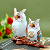 Metal Idol Owl - White