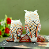 Metal Idol Owl - White