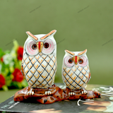 Metal Idol Owl - White
