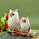 Metal Idol Owl - White