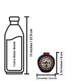 Warli Hand-Painted Terracotta Pot - Blue