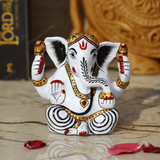 Enameled Metal Sethi Ganesha Idol - Black