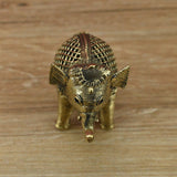 Brass Dhokra Net Elephant - Vintage Gulley