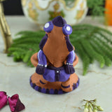 Terracotta Handpainted Shivling Ganesha - Purple - Vintage Gulley