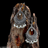 OXIDISED DANGLER EARRING
