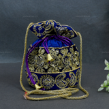 Rajasthani Potli Bag - Blue