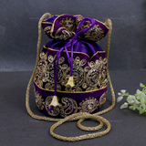 Rajasthani Potli Bag - Purple