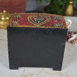 Wooden Hand Carved Multi-Utility Chest Drawers & Jewellery Box for Women - 2 Drawers - Vintage Gulley