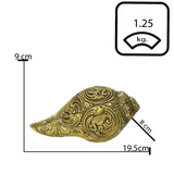 Brass Sheshnaag Narayan Shankh - Vintage Gulley