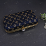 Women's Web Style Clutch - Blue