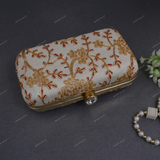 Women's Clutch - Maroon-White