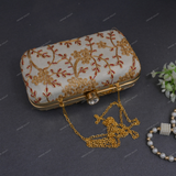 Women's Clutch - Maroon-White