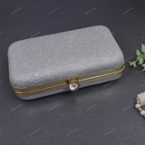Glitter Clutch for Female - Silver