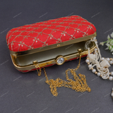 Women's Web Style Clutch - Red