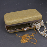 Glitter Clutch for Female - Gold