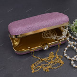 Glitter Clutch for Female - Pink