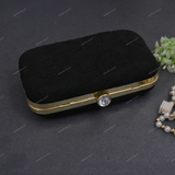 Women's Embroidered Clutch - Black