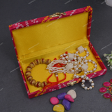 Fabric and Wooden Cash/Shagun Box for Wedding - Bandhej Pink
