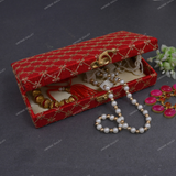 Fabric and Wooden Cash/Shagun Box for Wedding - Red