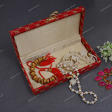 Fabric and Wooden Cash/Shagun Box for Wedding - Red