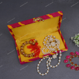 Fabric and Wooden Cash/Shagun Box for Wedding - Lehariya Pink