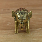 Brass Dhokra Net Elephant - Vintage Gulley