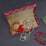 Fabric and Wooden Cash/Shagun Box for Wedding - Pink