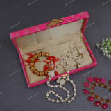 Fabric and Wooden Cash/Shagun Box for Wedding - Pink