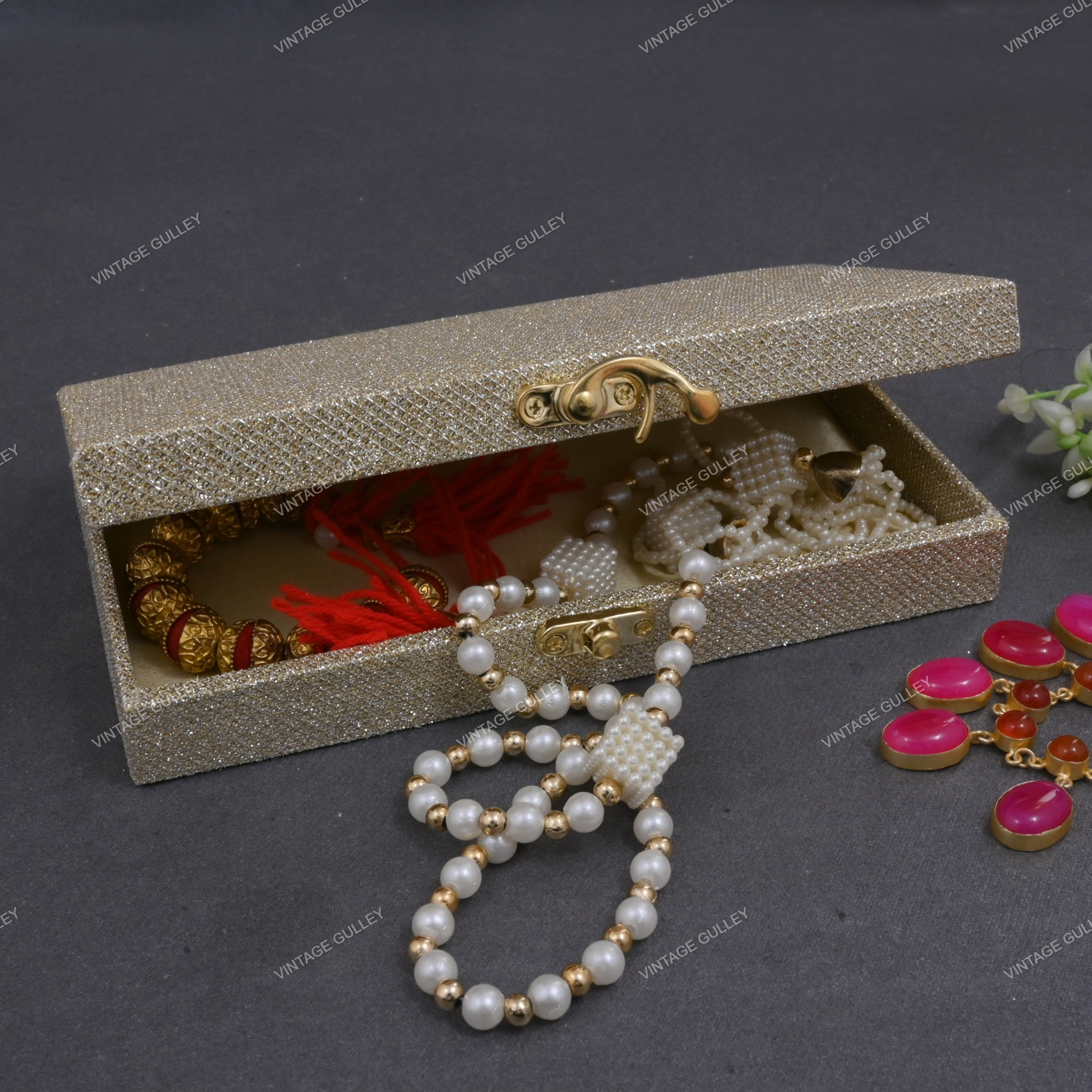 Vintage Fabric Red Color Rectangular Shaped Wooden Decorative Cash Gaddi  Shagun Gifting Box Envelope Money, Wedding Jewellery Watch Gift Box (Pack  of